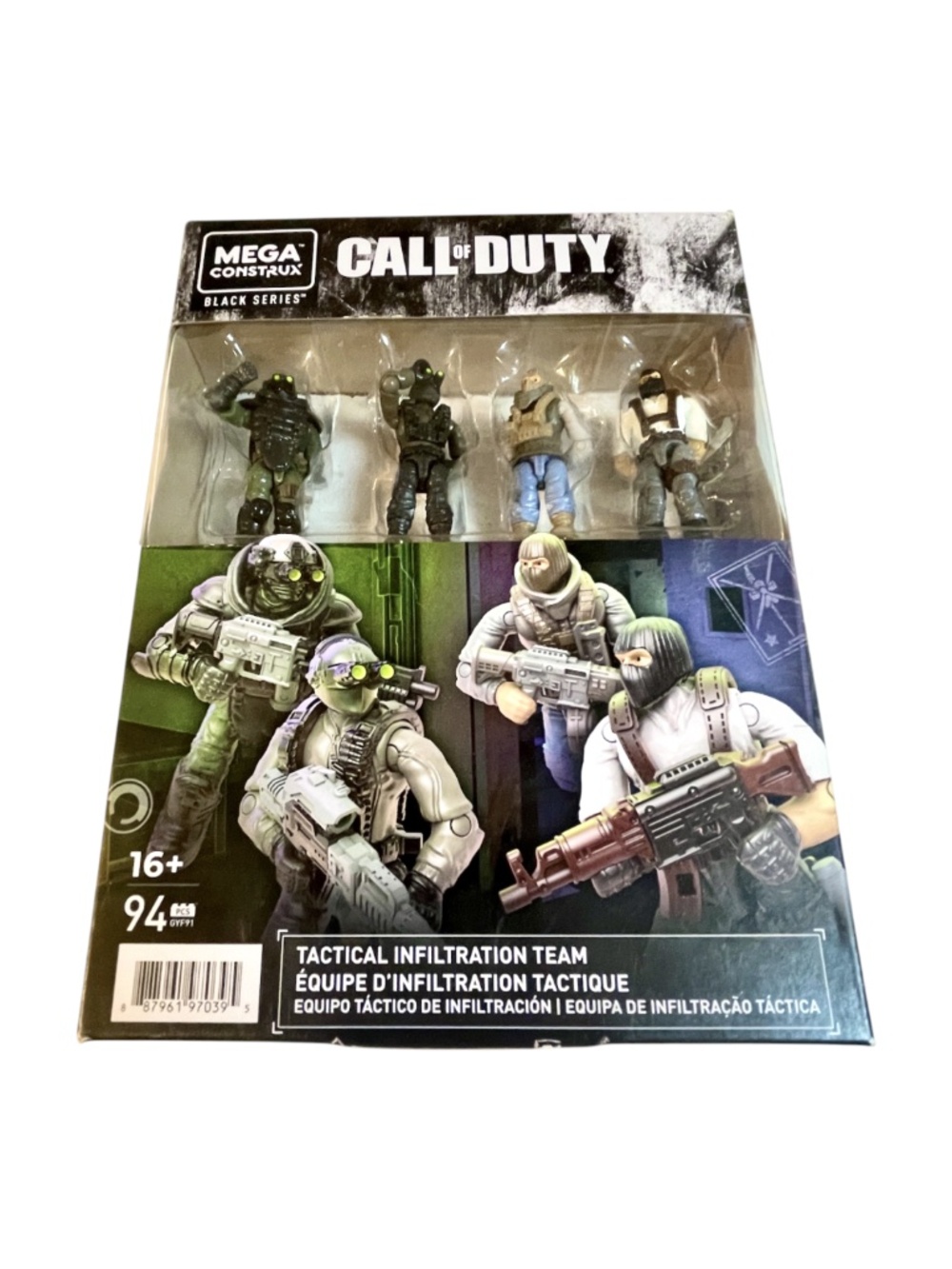 Mega Construx Call Of Duty Black Series Tactical Infiltration Team Figure Set